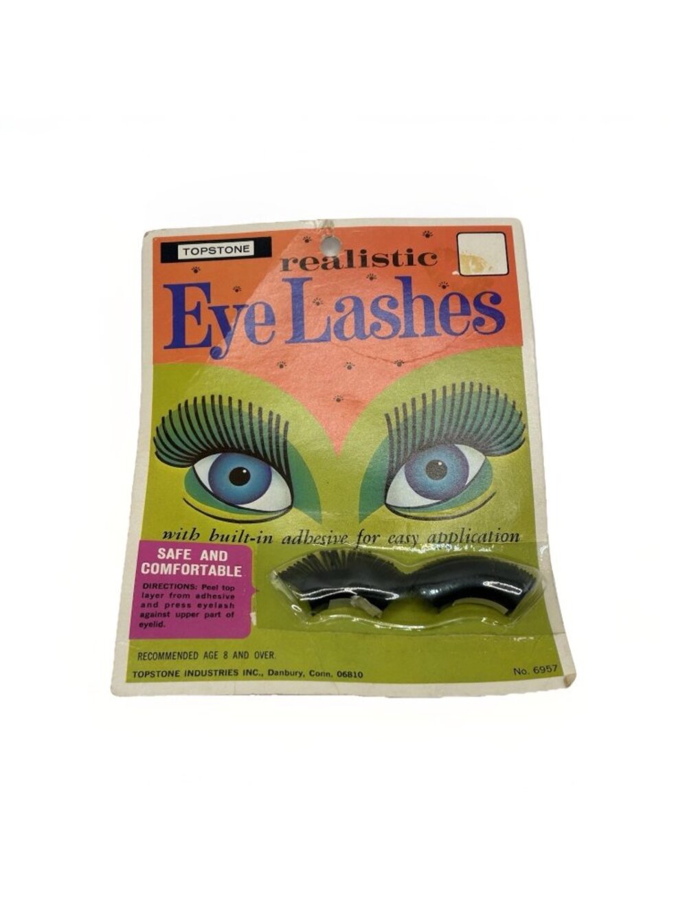 Topstone realistic eye lashes Vintage No. 6957 New Old Stock Halloween Rare